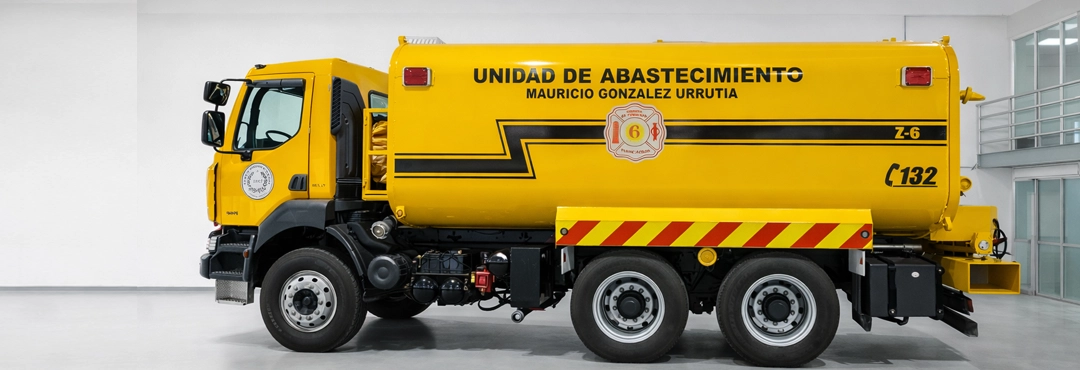 Overhauling y mejora integral de camión Aljibe de Bomberos de Rancagua.